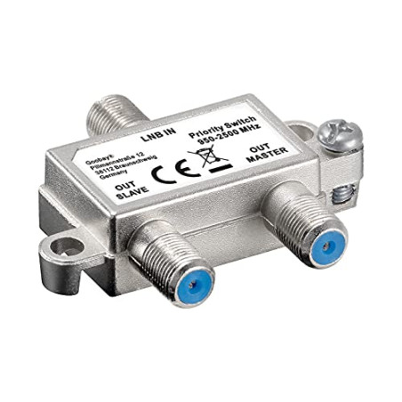 Goobay 51445 Priority Switch distribute 1 LNB auf 2 SAT Receiver