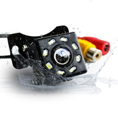 EZoneTronics Caméra de recul avec Super Vision Nocturne IP68 Caméra de recul étanche pour Voiture 170 ° Grand Angle 8 LED Caméra