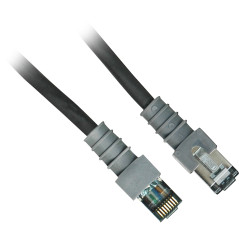 PatchSee PCI6-DPF/100 câble de réseau Noir 30 m Cat6a