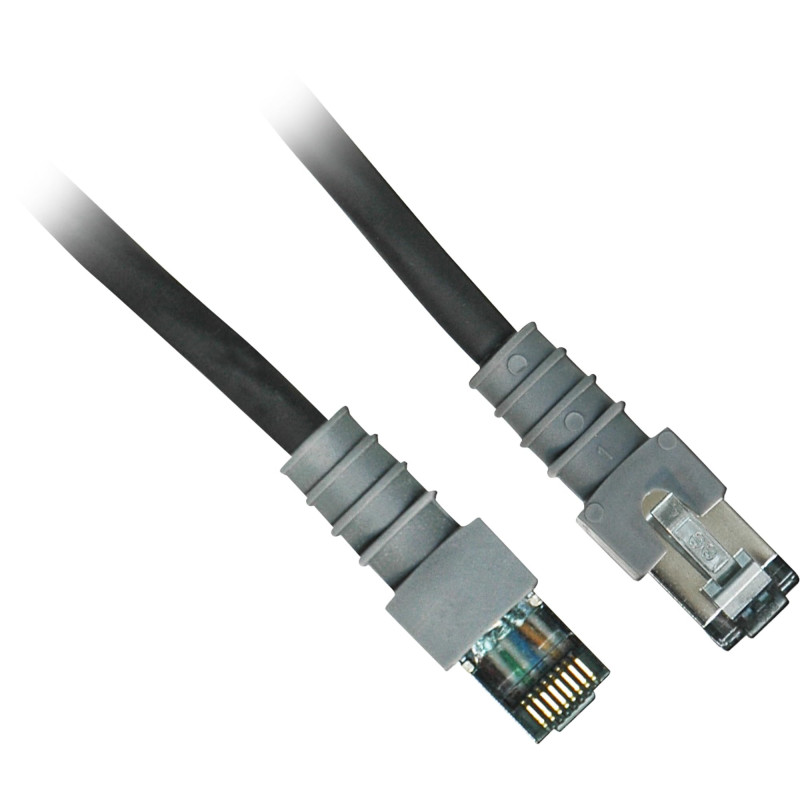 PatchSee PCI6-DPF/100 câble de réseau Noir 30 m Cat6a
