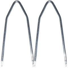AERZETIX - 2 Clés d'Extraction 1DIN 35mm Autoradio d'origine - Outil de Démontage Déverrouillage - Compatible avec Autoradios 1D