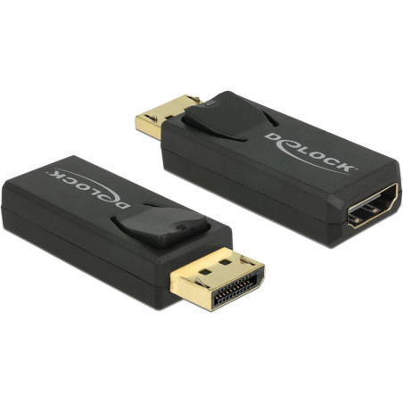 DeLock 65573 Adaptateur DisplayPort 1.2 vers HDMI Noir