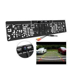 Caméra de recul avec Vue Nocturne Etanche 170 ° Angle de Vision inversé Caméra de recul Haute définition avec 4 lumières IR avec