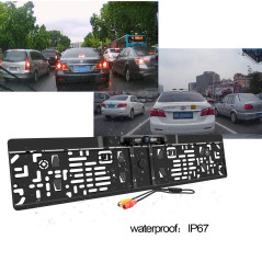 Caméra de recul avec Vue Nocturne Etanche 170 ° Angle de Vision inversé Caméra de recul Haute définition avec 4 lumières IR avec