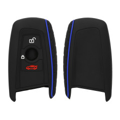 kwmobile Coque clé de Voiture Compatible avec BMW (Keyless Go Uniquement) 3-Bouton Accessoire clé Voiture - Protection étui Soup
