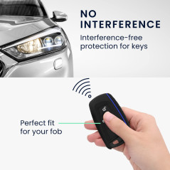 kwmobile Coque clé de Voiture Compatible avec BMW (Keyless Go Uniquement) 3-Bouton Accessoire clé Voiture - Protection étui Soup