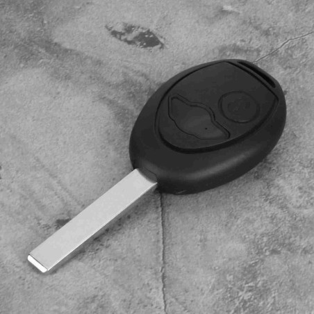Étui porte-clés à distance de voiture Kuuleyn, couverture de coque de clé à distance de voiture à 2 boutons adaptée pour MINI On