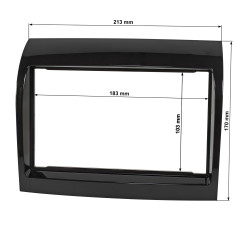 Sound-way Kit de Montage Autoradio, Façade Cadre de Radio 1 DIN / 2 DIN, Adaptateur Compatible avec Fiat Ducato (X250) 2011-2020