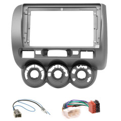 Sound-way - Kit Montage Cadre de Radio Adaptateur autoradio 9" Pouces pour Honda Fit, Jazz 2002-2008 avec adaptateurs - KA22-464