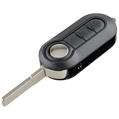 topone1 Boîtier de télécommande Pliable à 3 Boutons pour Fiat 500 Doblo Ducato Panda Punto Peugeot.