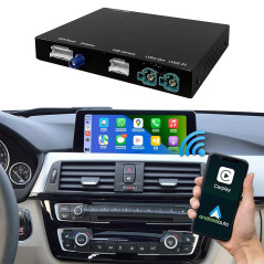 Road Top CarPlay sans Fil Android Auto Interface pour BMW 1 2 3 5 7 X1 X2 X3 X4 X5 X6 Série F20 F30 2012-2016 avec NBT système,