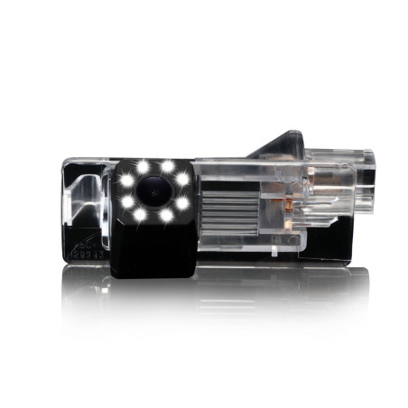 Dynavsal 8 LEDs Vision Nocturne HD Couleur Caméra de Recul 170 ° Grand Angle Caméra de recul Remplacement pour Dacia Lodgy/Renau