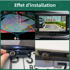 Caméra de recul de Voiture pour Opel Astra H/Opel Zafira B/Corsa D/Vectra C/Insignia，GreenAuto 170 degrés d'angle de Vision AHD 