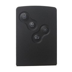 Carte clé Rechange pour Renault Captur - Clio 4 - Koleos - Laguna 3 - Megane 3 - Scenic 3 - Plip smartcard télécommande 4 Bouton