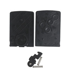 Carte clé Rechange pour Renault Captur - Clio 4 - Koleos - Laguna 3 - Megane 3 - Scenic 3 - Plip smartcard télécommande 4 Bouton