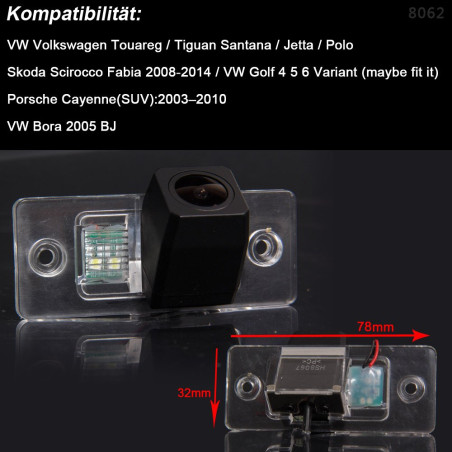 Vue Arrière de Voiture de Vision Camera de Recul Replacement for Touran Tiguan Touareg Passat CC Jetta Caddy Golf Multivan T5 Tr
