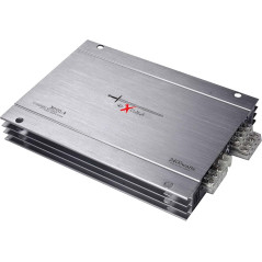 Excalibur X600-4 Amplificateur Auto 4 Canaux 2400W Max 4×60W RMS 4 Ohm stable 2 Ohm réponse 20Hz–20kHz filtre high/low pass vari