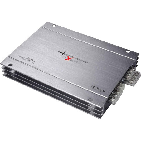 Excalibur X600-4 Amplificateur Auto 4 Canaux 2400W Max 4×60W RMS 4 Ohm stable 2 Ohm réponse 20Hz–20kHz filtre high/low pass vari