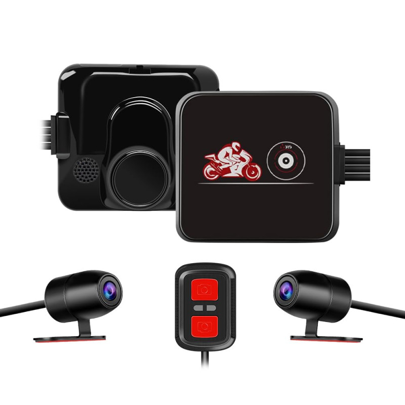 VSYSTO Dashcam Moto, Grand Angle de 130° Caméra de Moto Avant et Arriere 1080P, Camera Velo étanche avec WiFi, Vision Nocturne S VSYSTO Dashcam Moto, Grand Angle de 130° Caméra de Moto Avant et Arriere 1080P, Camera Velo étanche avec WiFi, Vision Nocturne S