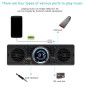 DONGMAO 1 din AV252 Autoradio Bluetooth Mains Libres stéréo FM intégré 2 Haut-parleurs Prend en Charge la Lecture Audio USB SD A