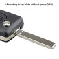 Clé de Voiture à Distance Flip pour Peugeot 207 307 308 407 607 807 2/3/4 Boutons HU83/VA2 pour citroën C2 C3 C4 C5 C6 Coque de Clé de Voiture à Distance Flip pour Peugeot 207 307 308 407 607 807 2/3/4 Boutons HU83/VA2 pour citroën C2 C3 C4 C5 C6 Coque de