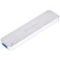 SilverStone SST-MS09S - USB 3.1 Gen. 2 externe boîtier disque dur pour M.2 SATA SSD, argent SilverStone SST-MS09S - USB 3.1 Gen. 2 externe boîtier disque dur pour M.2 SATA SSD, argent