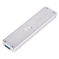 SilverStone SST-MS09S - USB 3.1 Gen. 2 externe boîtier disque dur pour M.2 SATA SSD, argent SilverStone SST-MS09S - USB 3.1 Gen. 2 externe boîtier disque dur pour M.2 SATA SSD, argent