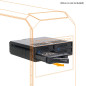 Icy Dock Rack Mobile/backplane Cage/boitier de Rack pour 4 x SSD/HDD 2.5" SATA/SAS Hot Swap dans 1 Baie de 5.25" (Installation s Icy Dock Rack Mobile/backplane Cage/boitier de Rack pour 4 x SSD/HDD 2.5" SATA/SAS Hot Swap dans 1 Baie de 5.25" (Installation s