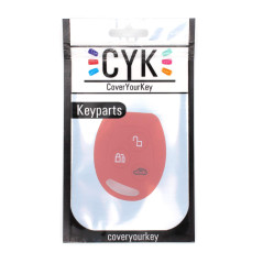 Coque de clé FF pour clé 3 boutons Auto Silicone Cover de Finest Folia Rot