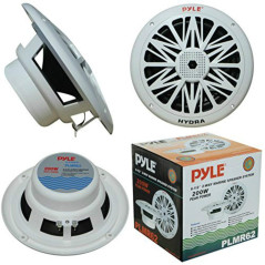Pyle PLMR62 Couple Haut parleurs Haut-parleurs 2 Voies Blanches 6,5" 16,50 cm 165 mm diamètre intérieur étanche extérieur Piscin