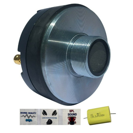 MASTER AUDIO 1 Driver DR7 DR 7 Tweeter Compression 200 Watts rms 400 Watts Max 3,44 cm Filetage pour Klaxons 8 ohms 110 DB 44 mm