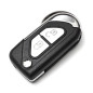 Boîtier pour clé à 2 boutons avec clé pliante et télécommande pour voiture