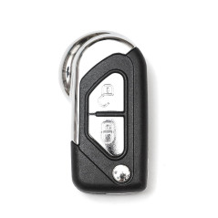 Boîtier pour clé à 2 boutons avec clé pliante et télécommande pour voiture