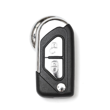 Boîtier pour clé à 2 boutons avec clé pliante et télécommande pour voiture