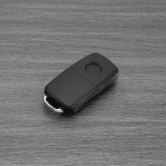 Coque de Clé de Télécommande de Voiture à 3 Boutons Remplacement 5K0837202AD Compatible avec VW Caddy Transporter T5 433Mhz Port