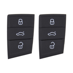 Be In Your Mind 2X 3 Boutons Voiture Télécommande Porte-clés Boutons Clavier en Caoutchouc Verrouiller Déverrouiller Coffre Comp