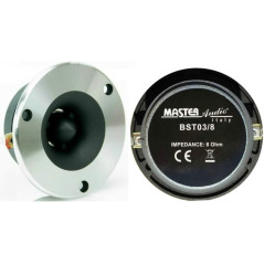 2 Super Tweeter MASTER AUDIO BST03/8 avec 120 Watts rms et 240 Watts Max avec 9,60 cm de diamètre 99 DB 8 ohms avec Profondeur S