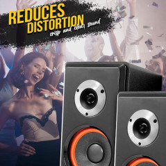 2 Super Tweeter MASTER AUDIO BST03/8 avec 120 Watts rms et 240 Watts Max avec 9,60 cm de diamètre 99 DB 8 ohms avec Profondeur S