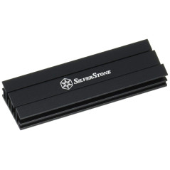 SilverStone SST-TP02-M2 - M.2 set de refroidissement pour M.2 SSD jusqu'à 80mm de long, aluminium