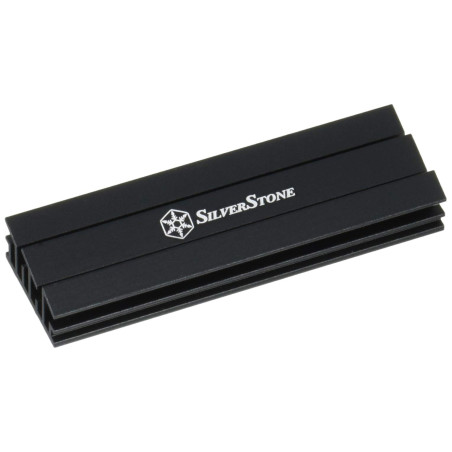 SilverStone SST-TP02-M2 - M.2 set de refroidissement pour M.2 SSD jusqu'à 80mm de long, aluminium