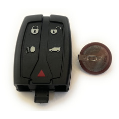 Automobile Locksmith Kit de réparation Compatible avec Land Rover Freelander 5 Boutons télécommande Coque Batterie VL2330
