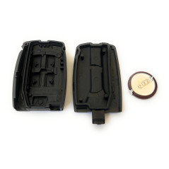 Automobile Locksmith Kit de réparation Compatible avec Land Rover Freelander 5 Boutons télécommande Coque Batterie VL2330