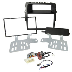 Sound-way Kit Montage Cadre de Radio Adaptateur Autoradio 2 DIN Compatible avec Nissan Primastar/Opel Vivaro/Renault Trafic II