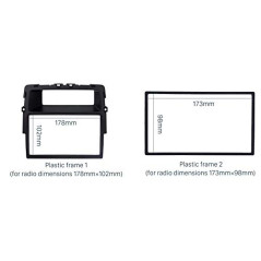 Sound-way Kit Montage Cadre de Radio Adaptateur Autoradio 2 DIN Compatible avec Nissan Primastar/Opel Vivaro/Renault Trafic II