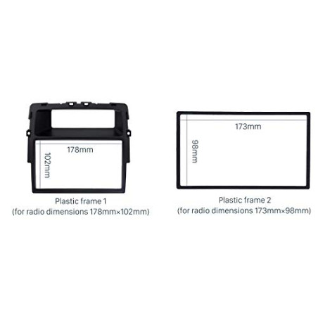Sound-way Kit Montage Cadre de Radio Adaptateur Autoradio 2 DIN Compatible avec Nissan Primastar/Opel Vivaro/Renault Trafic II