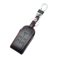 Happyit Cas de Couverture de Clé de Voiture en Cuir Porte-clés pour Jaguar XK XF XJ8 XK8 XRR 2007-2011 2012 2013