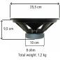 WEB 1 W-108 Haut-Parleur woofer 25,00 cm 250 mm 10" avec 75 Watts rms et 150 Watts Max avec Une impédance de 8 ohms fête Maison WEB 1 W-108 Haut-Parleur woofer 25,00 cm 250 mm 10" avec 75 Watts rms et 150 Watts Max avec Une impédance de 8 ohms fête Maison