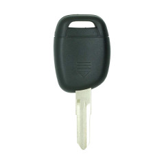 BROVACS Coque de clé de rechange compatible avec Renault Clio Kangoo Twingo Master 1 bouton entrée sans clé télécommande Fob VAC