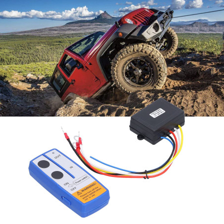 Snufeve6 Kit de télécommande de treuil, télécommande sans Fil de remorque à Benne basculante électrique 12 V pour SUV