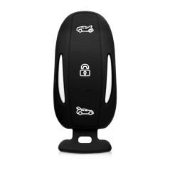 kwmobile Accessoire clé de Voiture Compatible avec Tesla Model X - Coque en Silicone Souple pour Clef de Voiture Noir